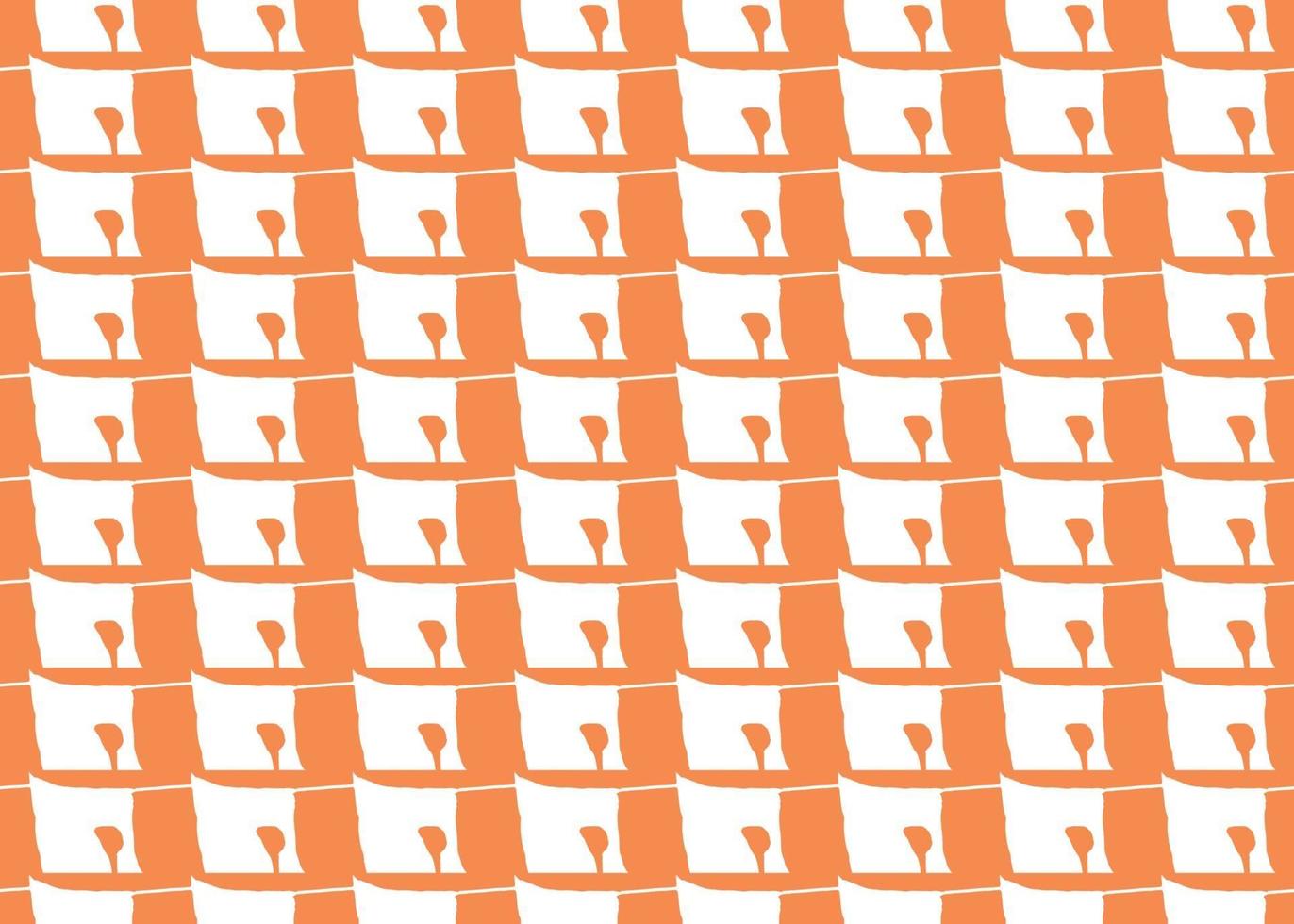 Vector texture background, seamless pattern. Hand drawn, orange, white colors.