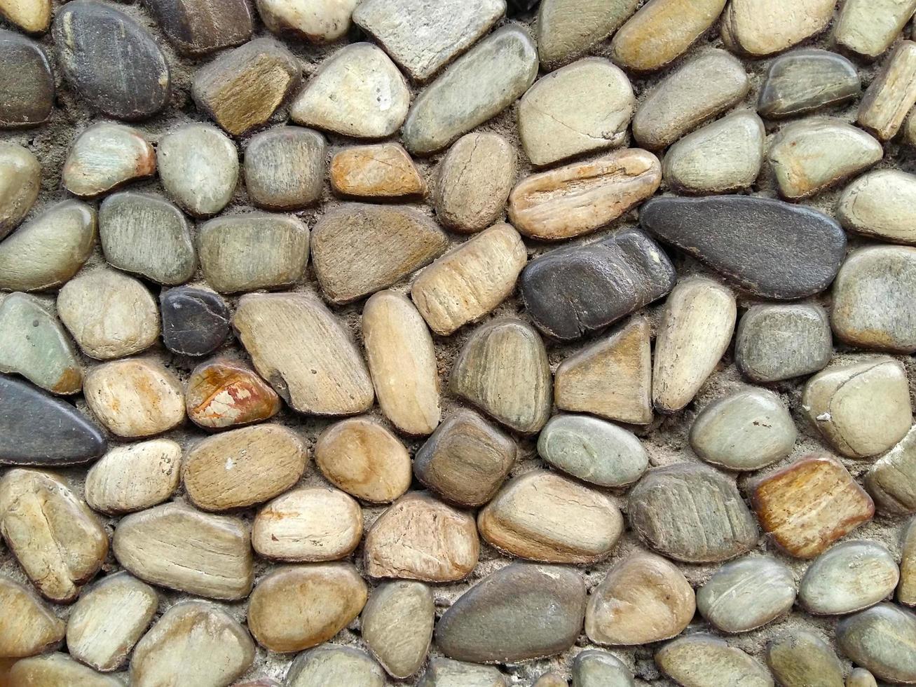 Pebble stone floor, background texture photo