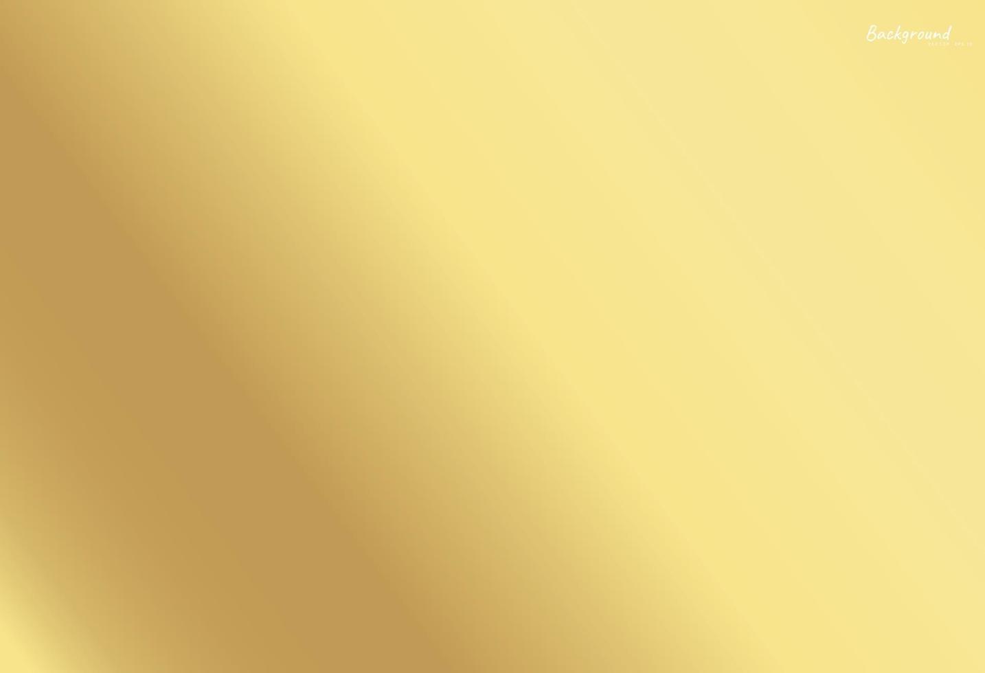 Vector gold blurred gradient style background. Abstract luxury smooth illustration wallpaper