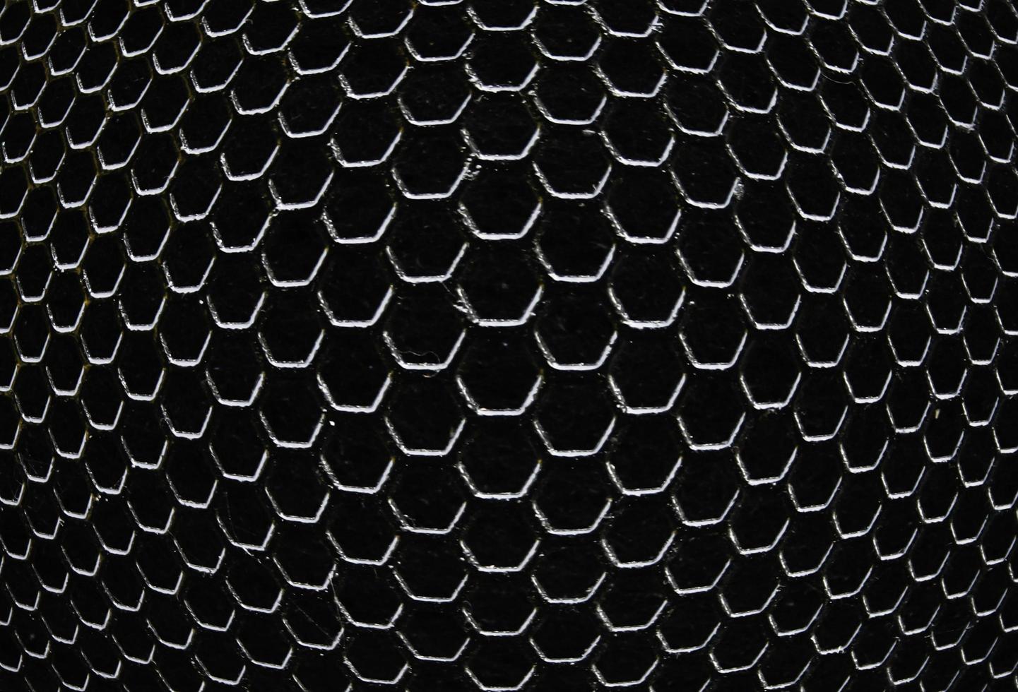 textura hexagonal de hierro negro foto