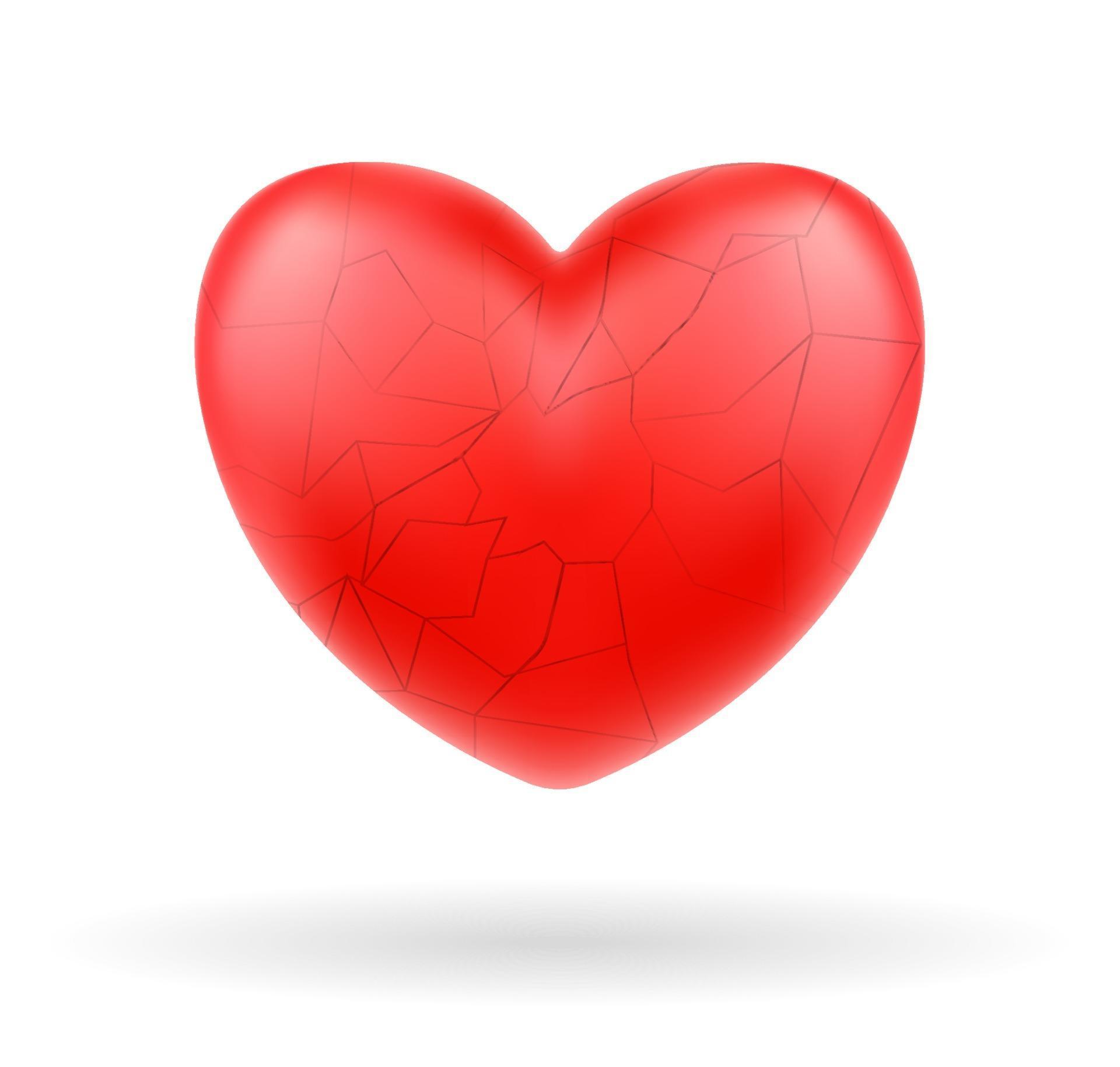 Broken Heart Vector On A White Background 2308621 Vector Art At Vecteezy