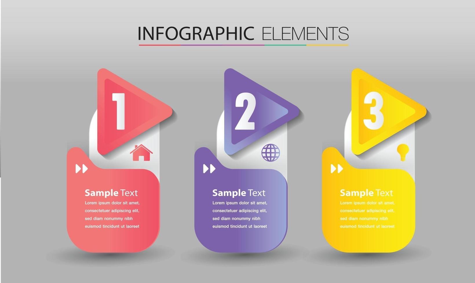 plantilla de cuadro de texto moderno, infografía de banner vector