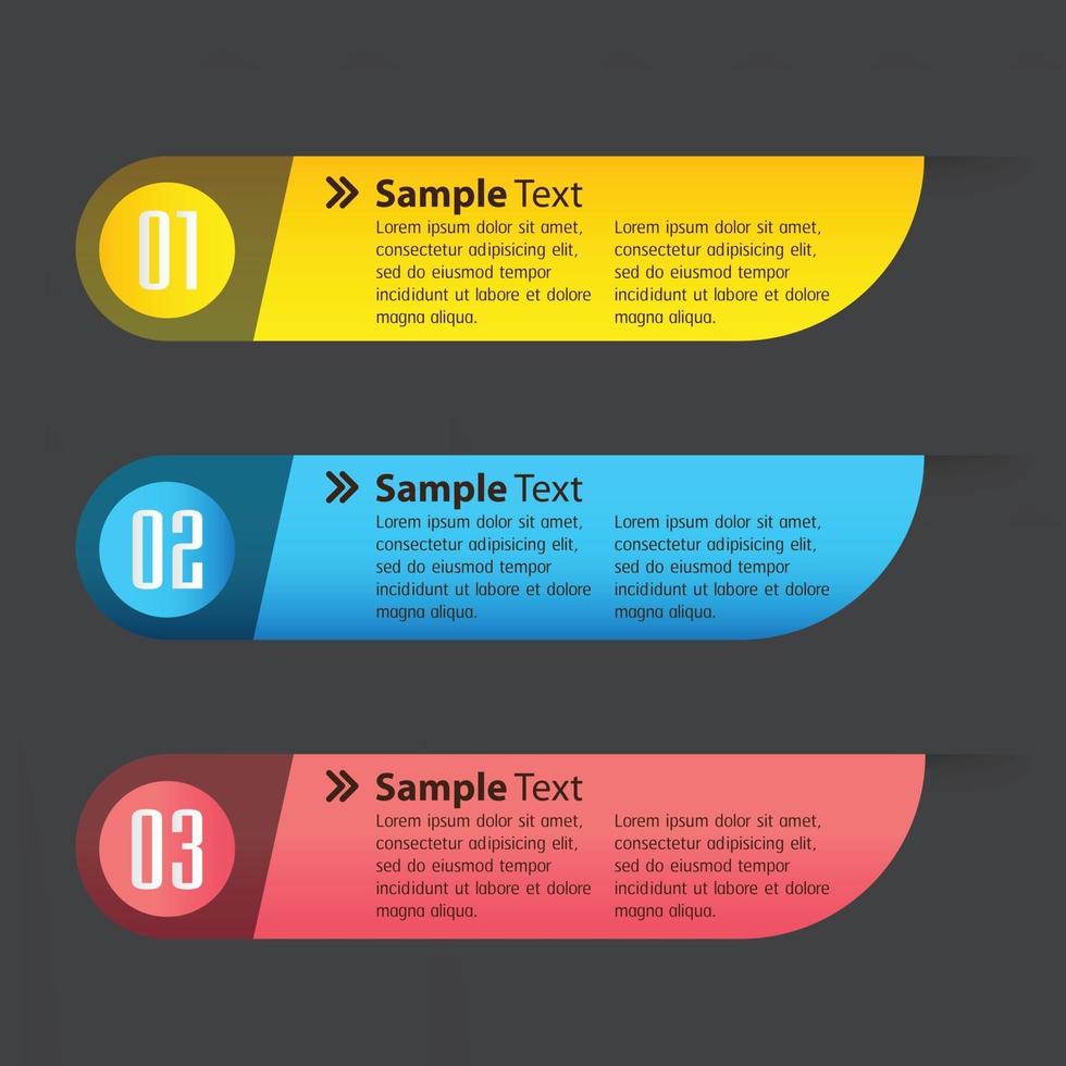 modern text box template, banner Infographics vector