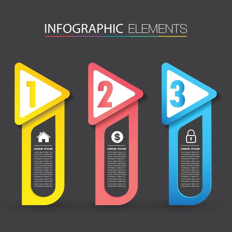 modern text box template, banner Infographics vector