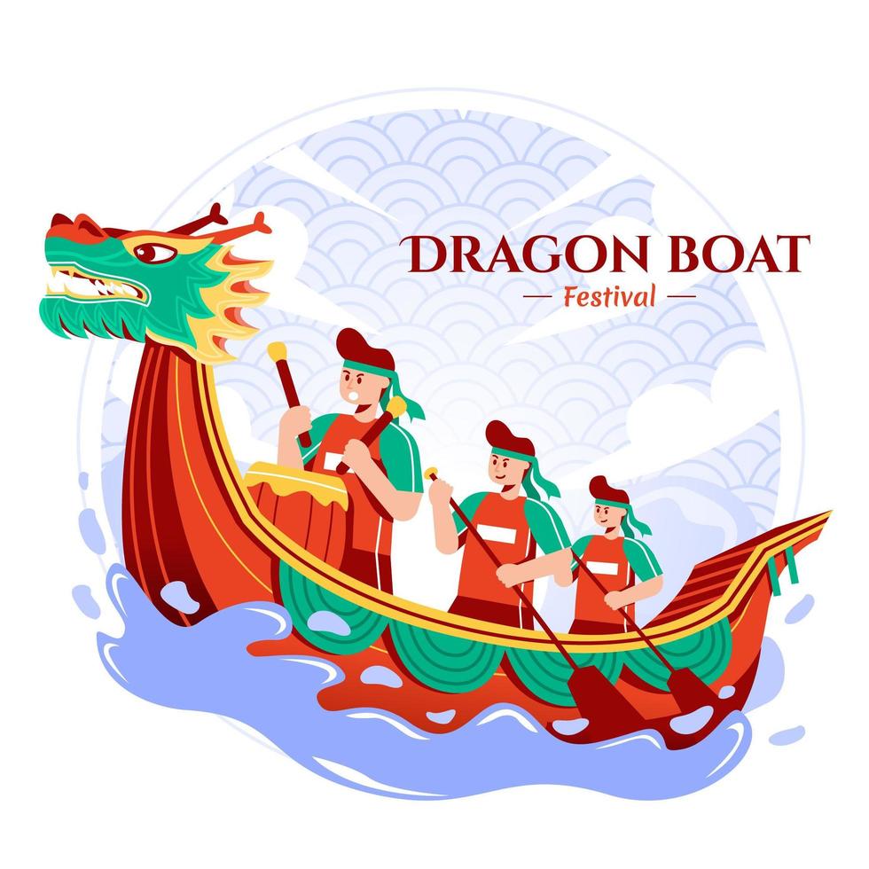 Dragon Boat Festival Celebration vector