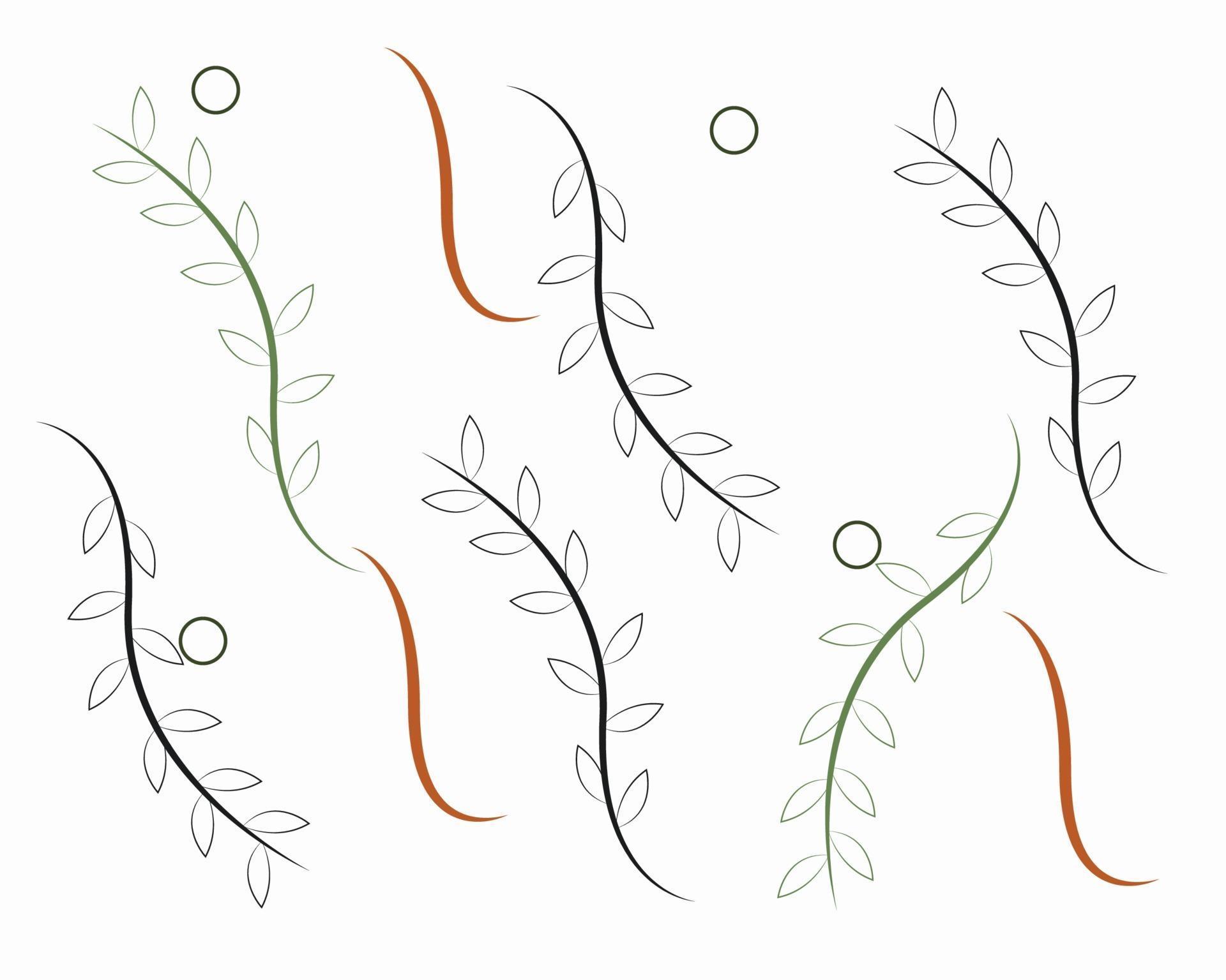 abstract seamless leaf pattern vector design 2309829 Vector Art at Vecteezy