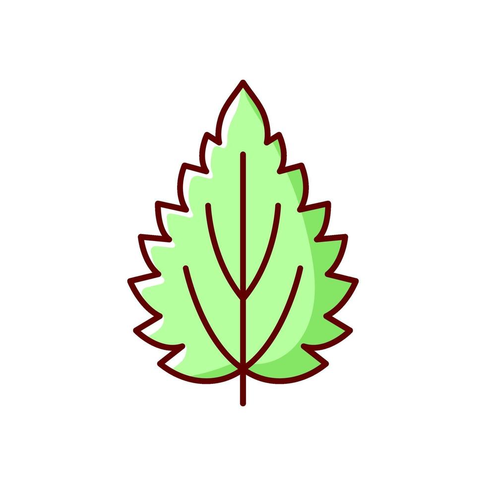 Nettle RGB color icon vector