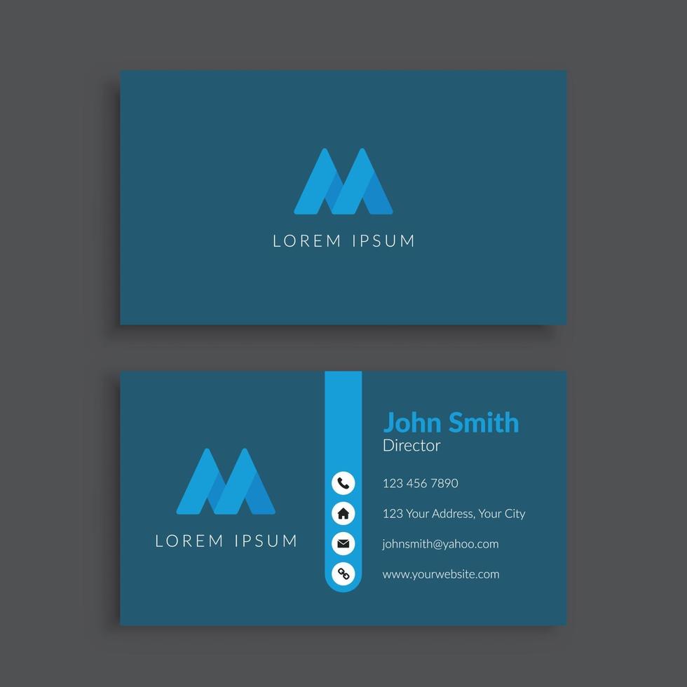 Professional Corporate Business Card Template vector
