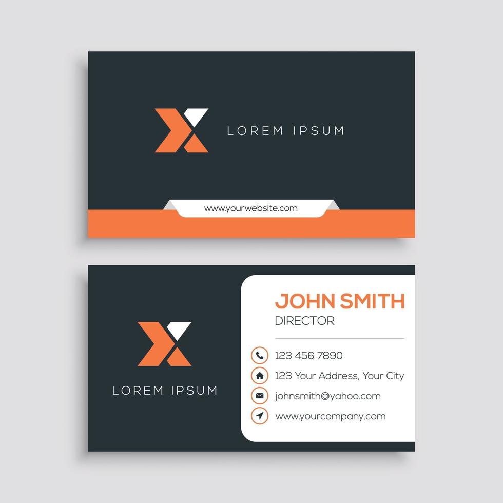 Professional Corporate Business Card Template vector