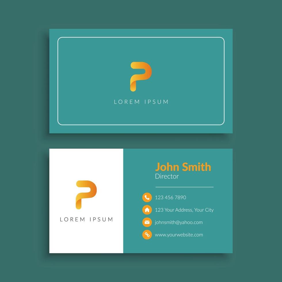 Professional Corporate Business Card Template vector