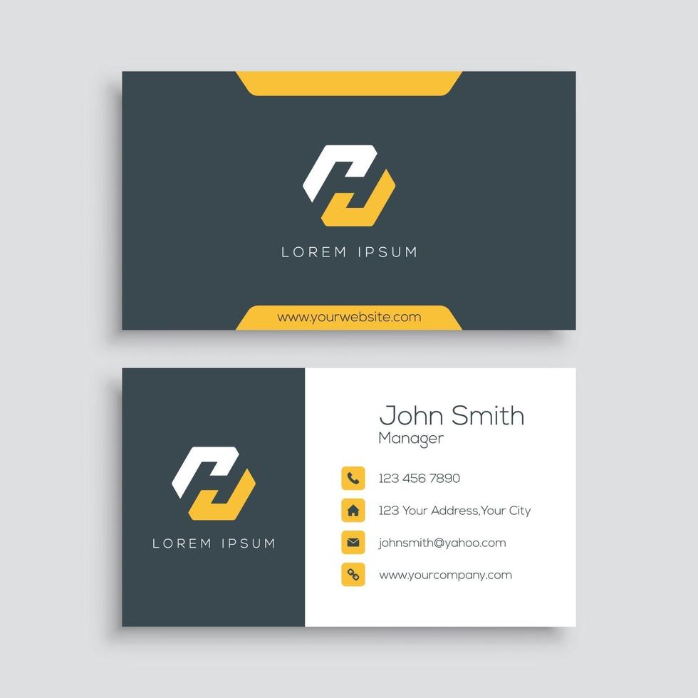 Modern Corporate Business Card Template vector