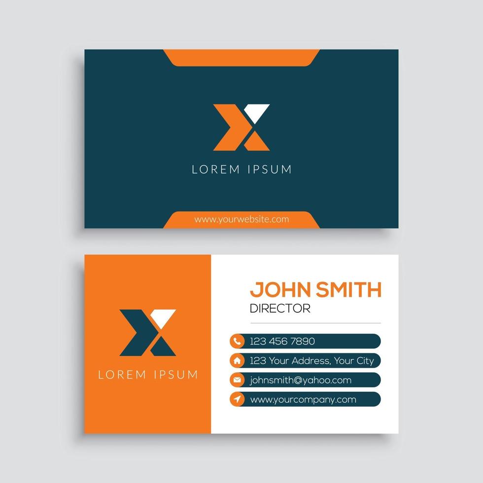 Modern Corporate Business Card Template vector