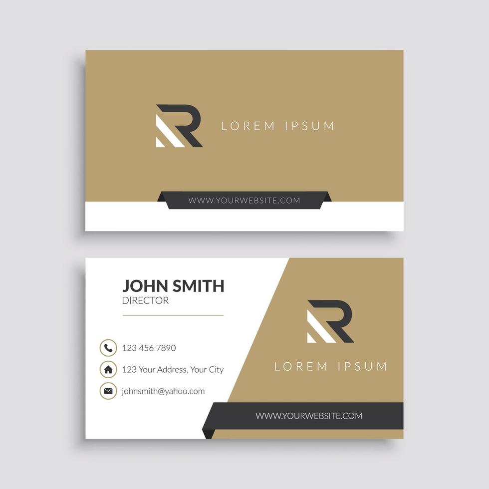 Modern Corporate Business Card Template vector