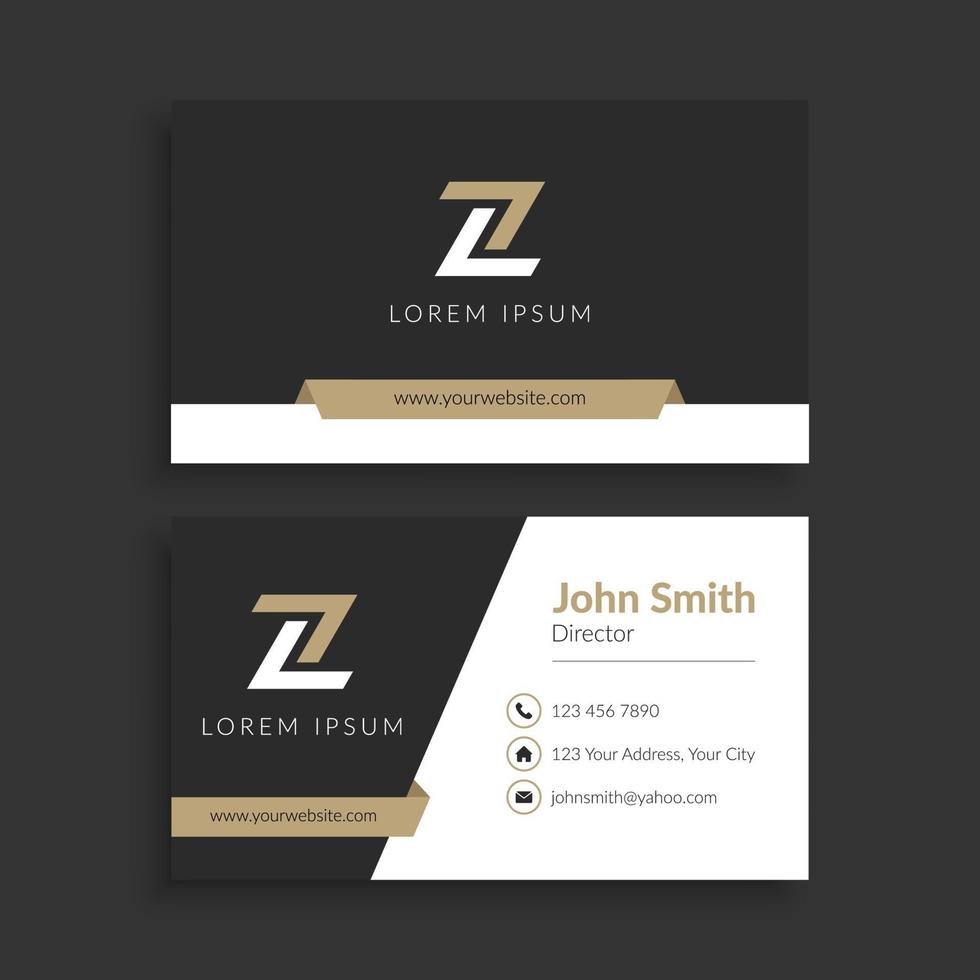 Modern Elegant Business Card Template vector