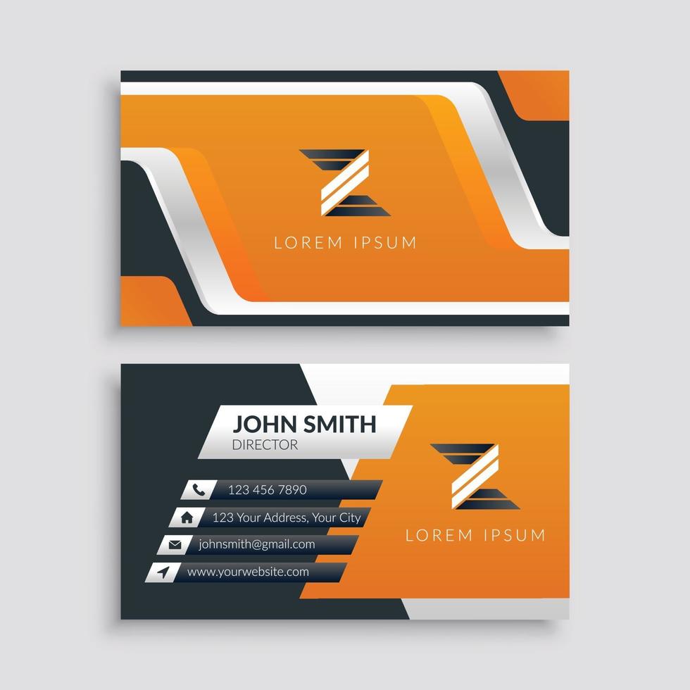 Professional Modern Business Card Template vector