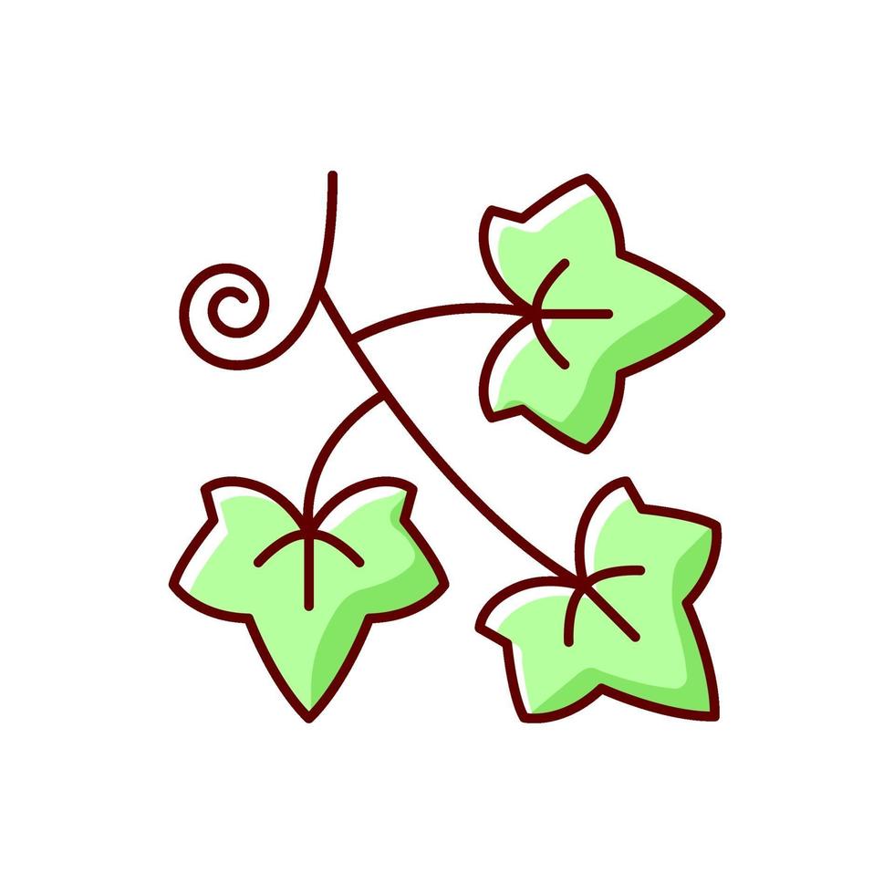 English ivy RGB color icon vector
