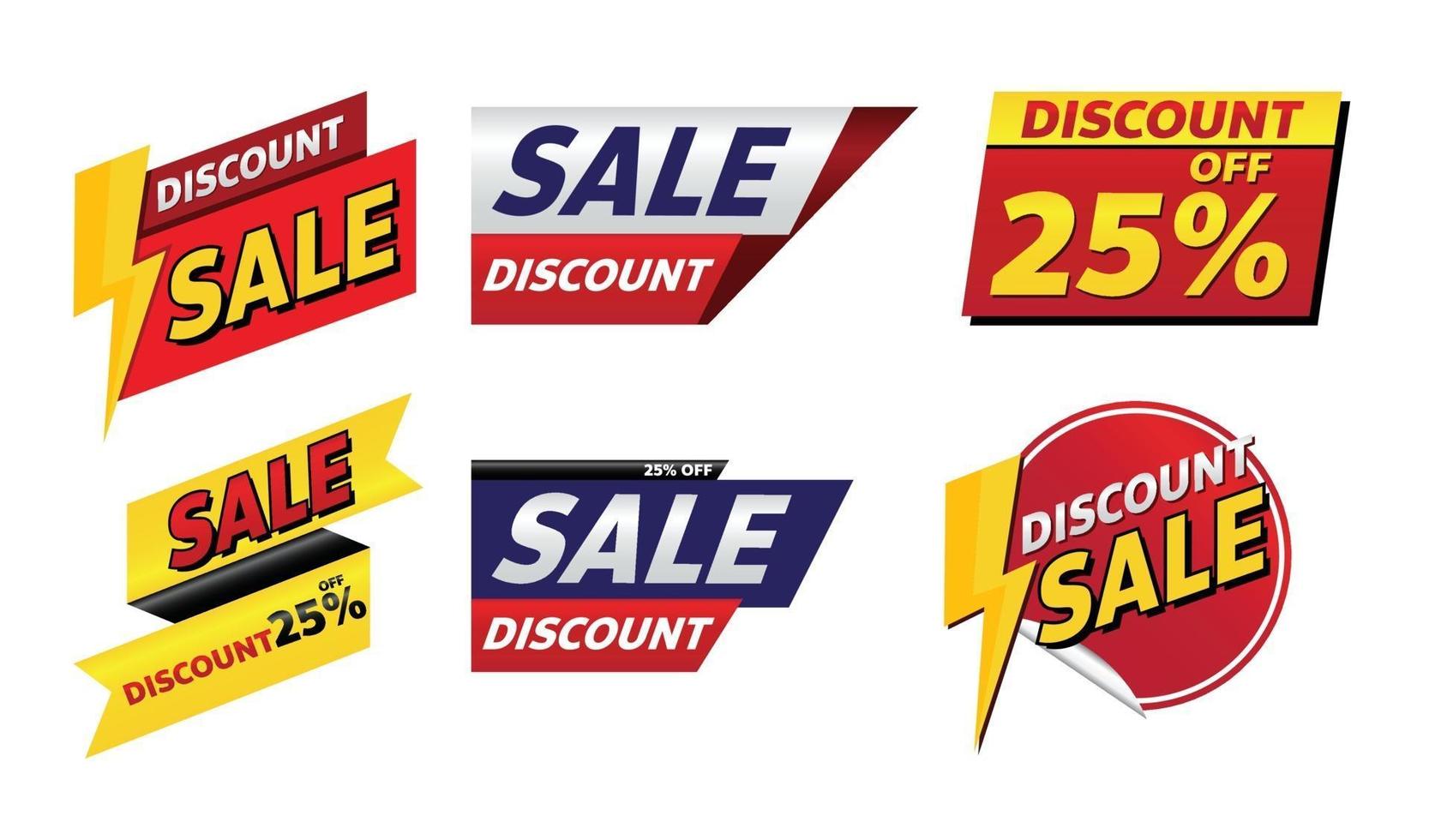 sale banner promotion tag design for marketing vector