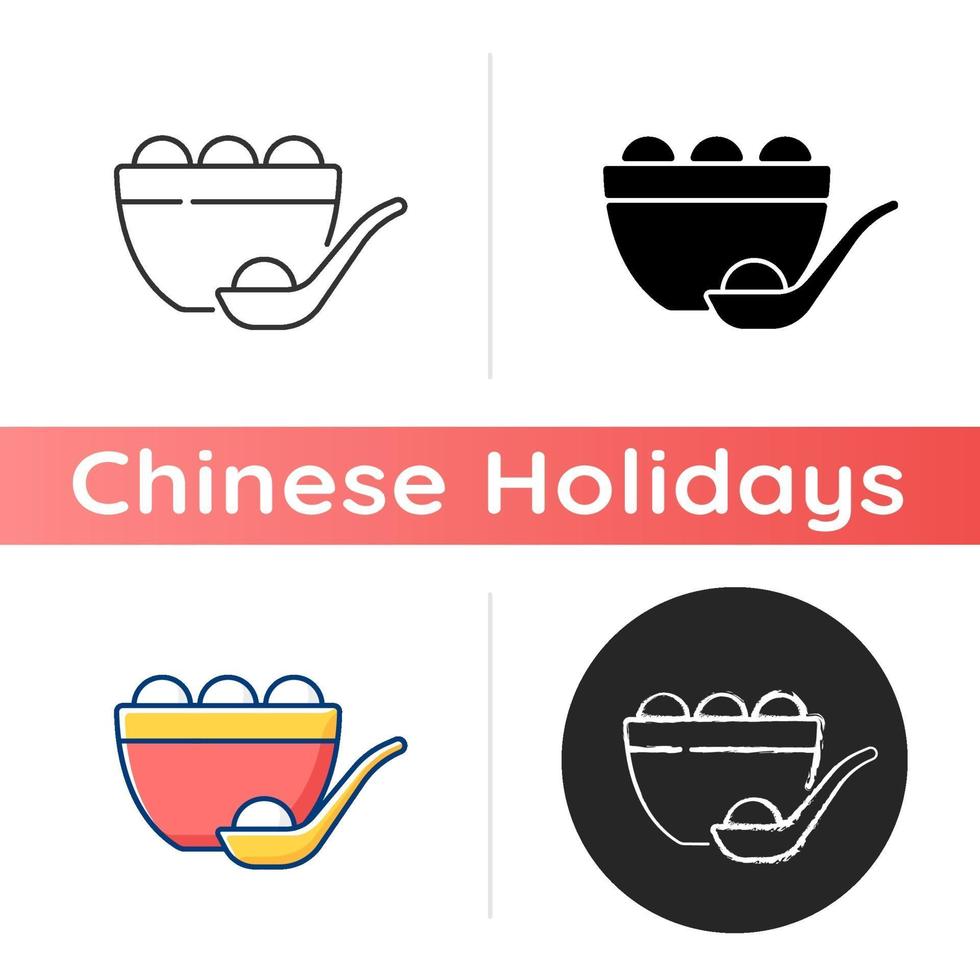 Tangyuan vector icon