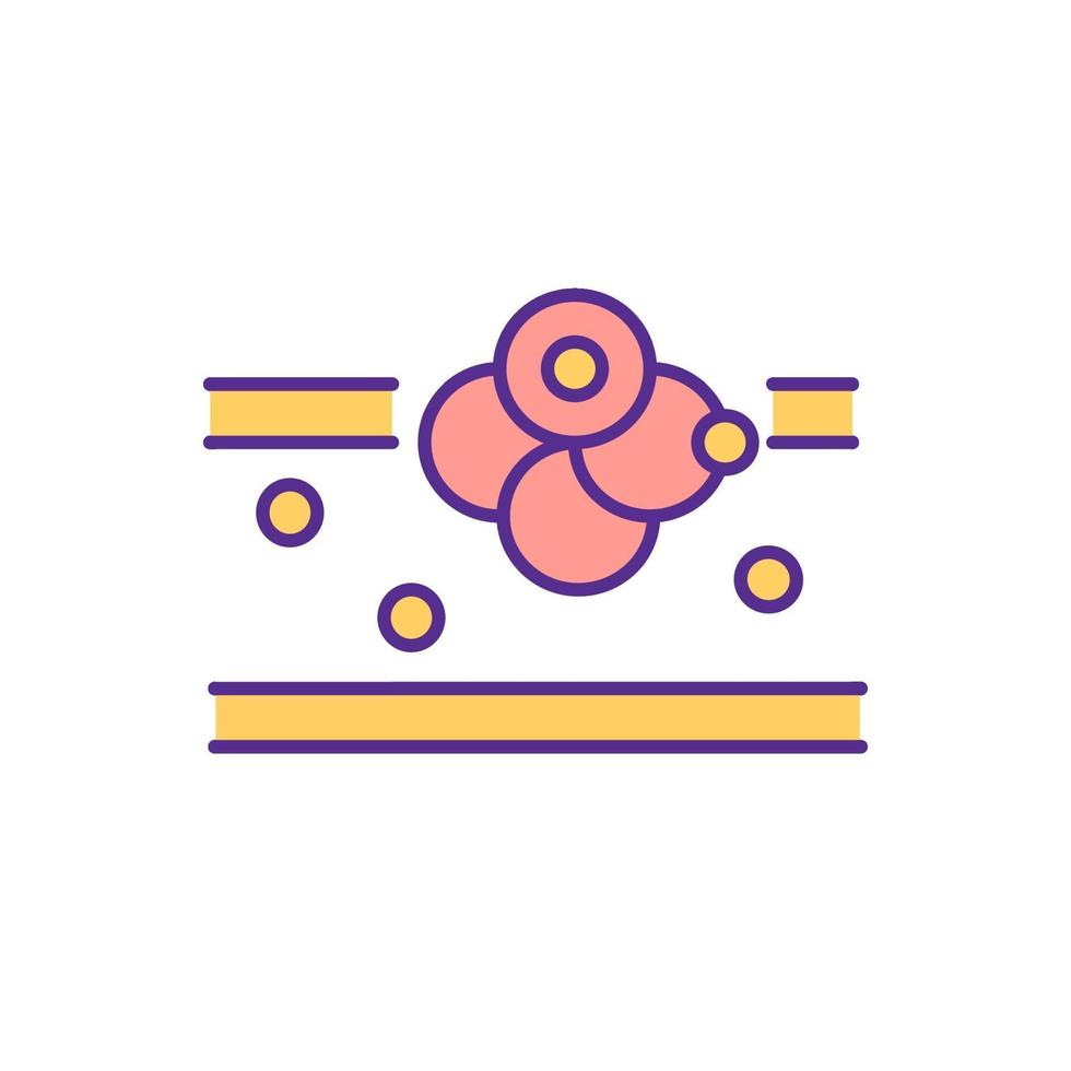 Blood clots RGB color icon vector