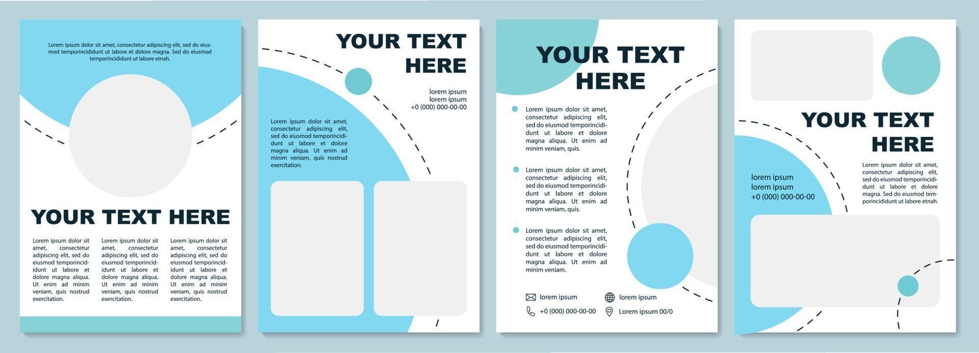 Fancy looking brochure template vector