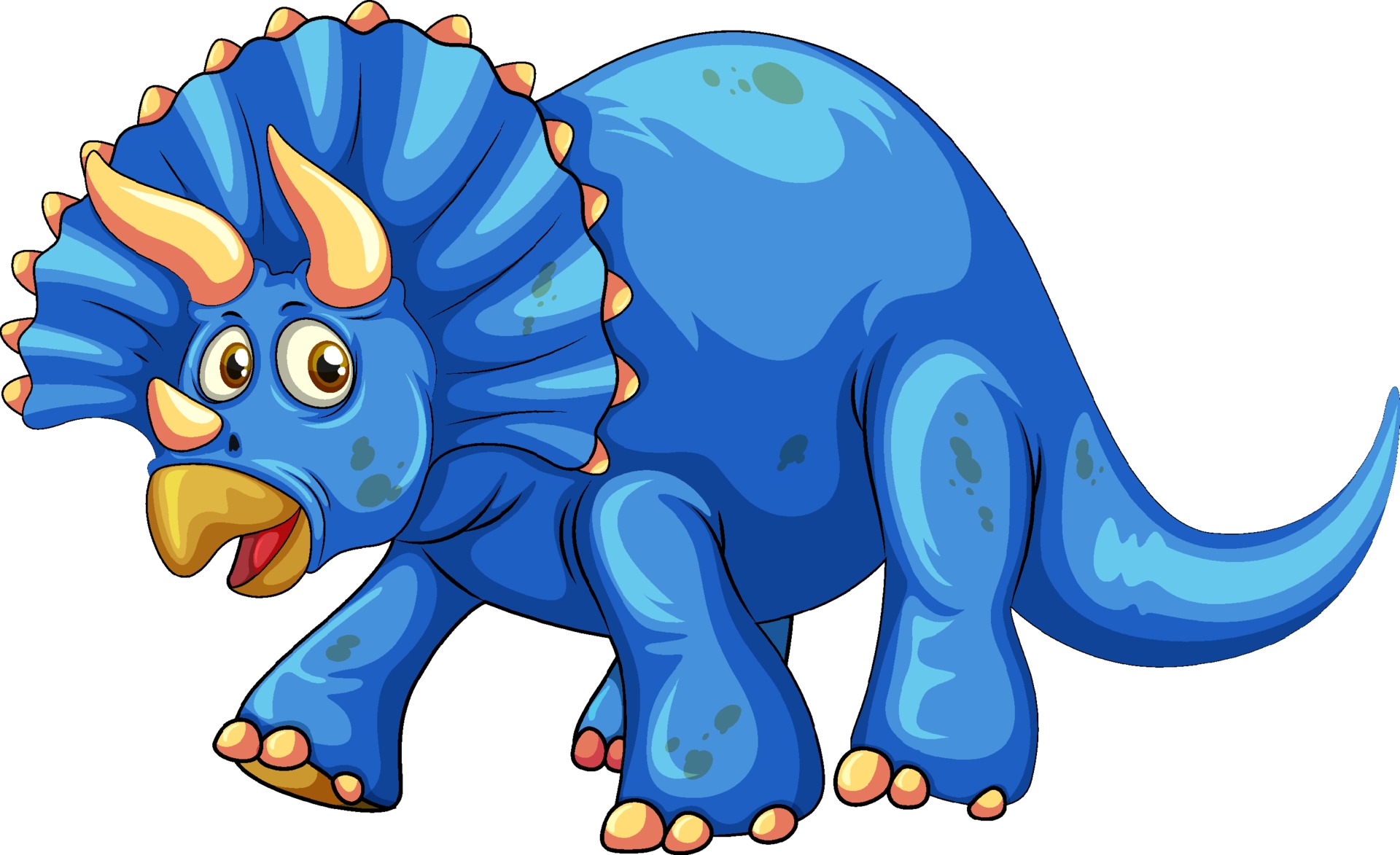 A Triceratops Dinosaur Cartoon Character 2310578 Vector Art At Vecteezy