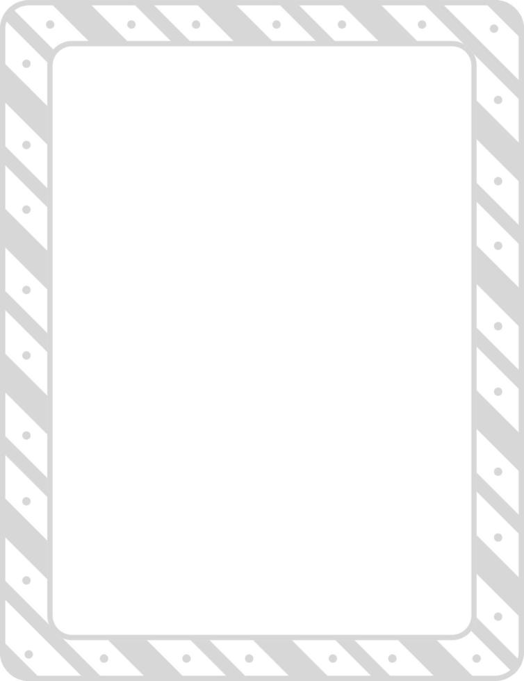 Empty diagonal stripes frame banner template vector