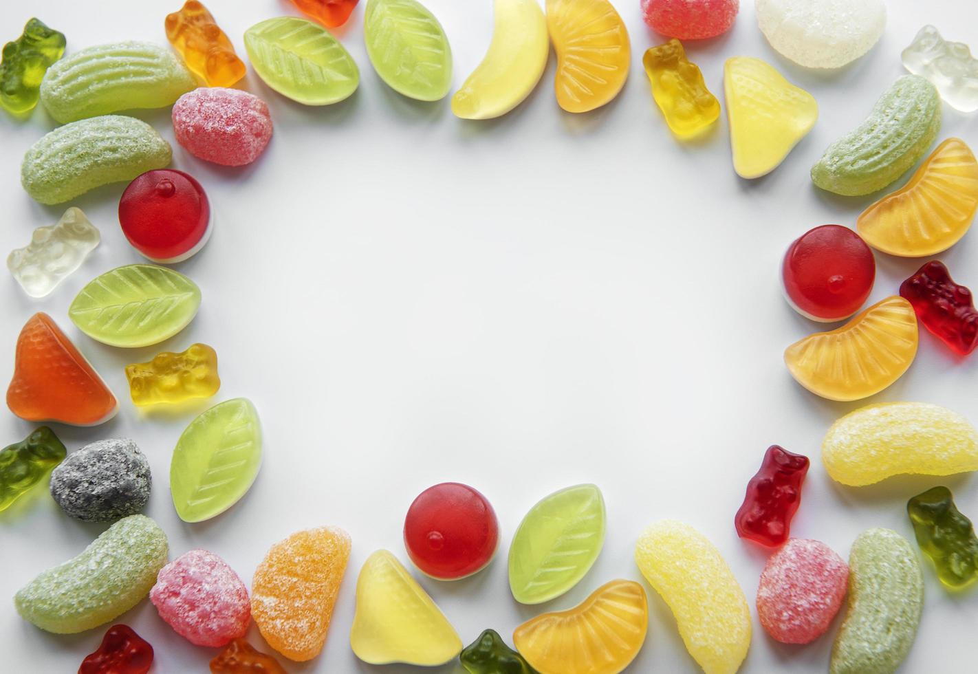 Colorful candies, jelly and marmalade photo