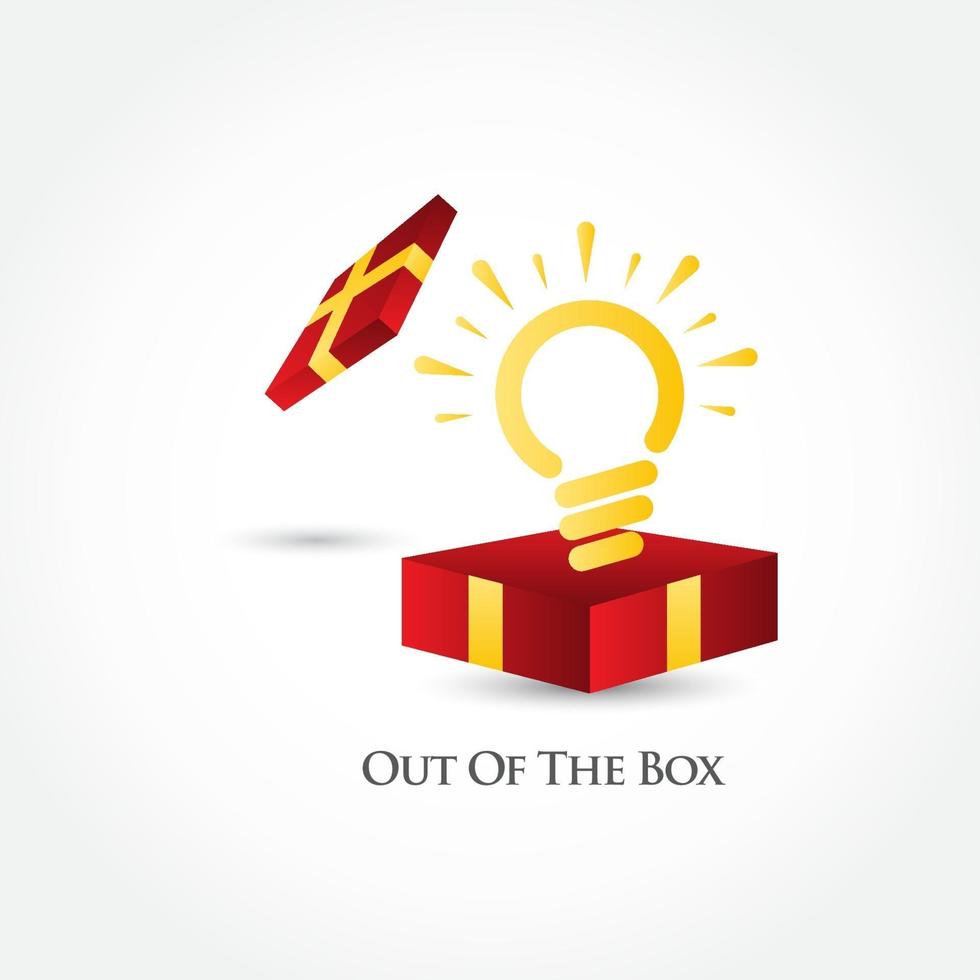 Out Of The Box Vector Template Design Illustration