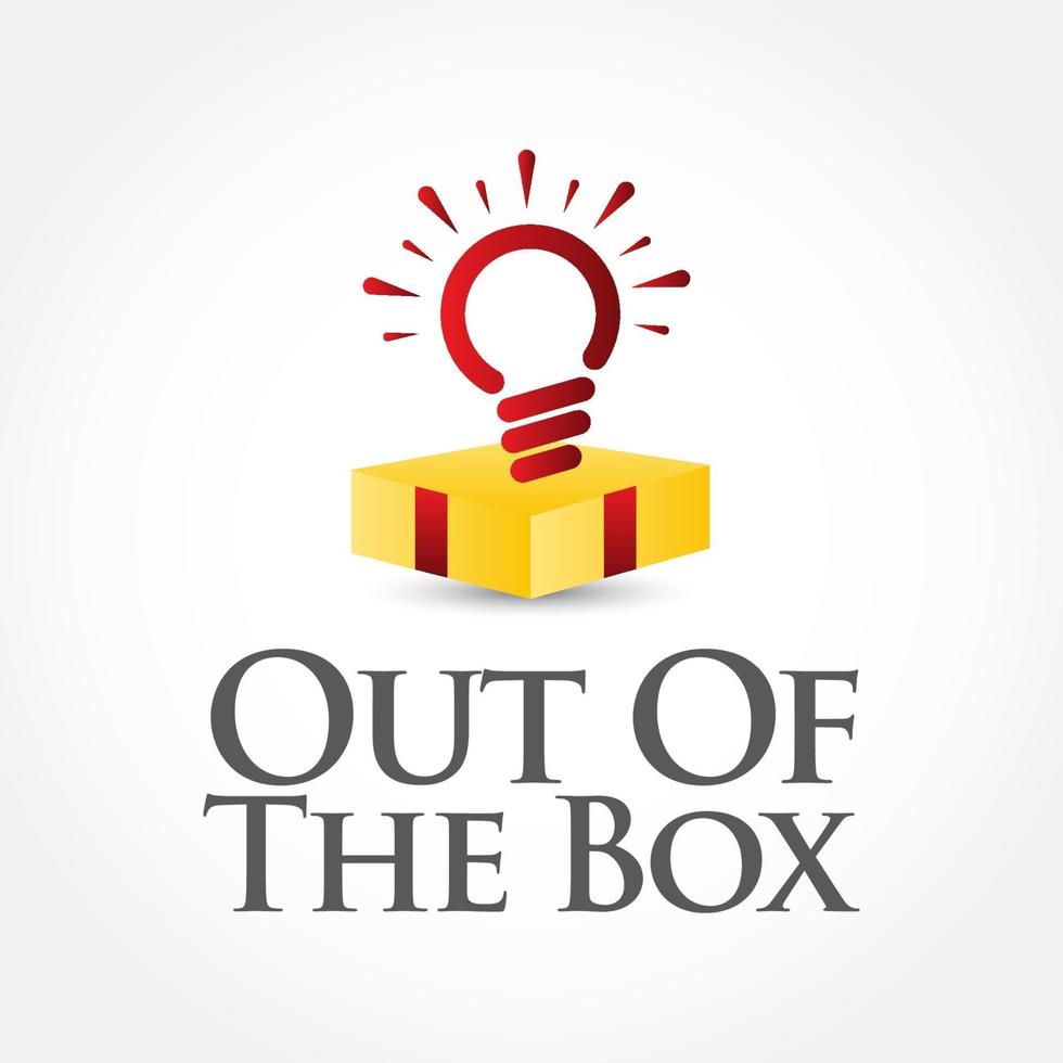 Out Of The Box Vector Template Design Illustration