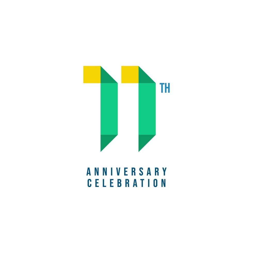 11 th Anniversary Celebration Vector Template Design Illustration