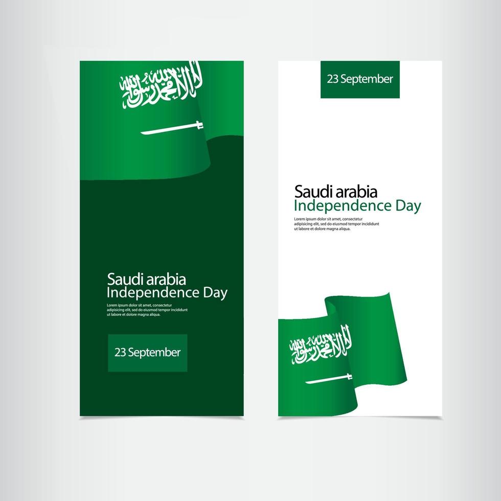 Saudi Arabia Independence Day Vector Template Design Illustration