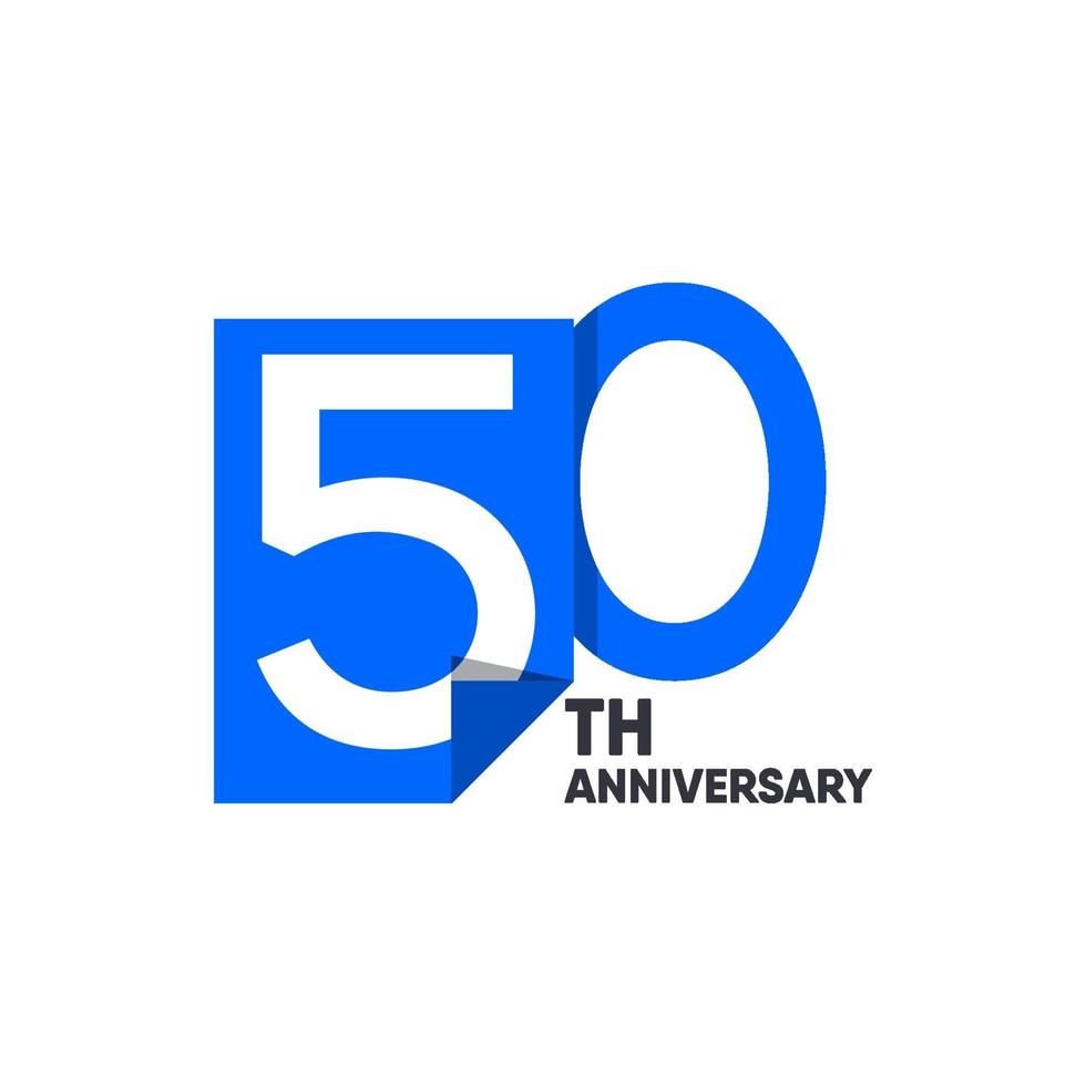 50 th Anniversary Celebration Your Company Vector Template Design Illustration