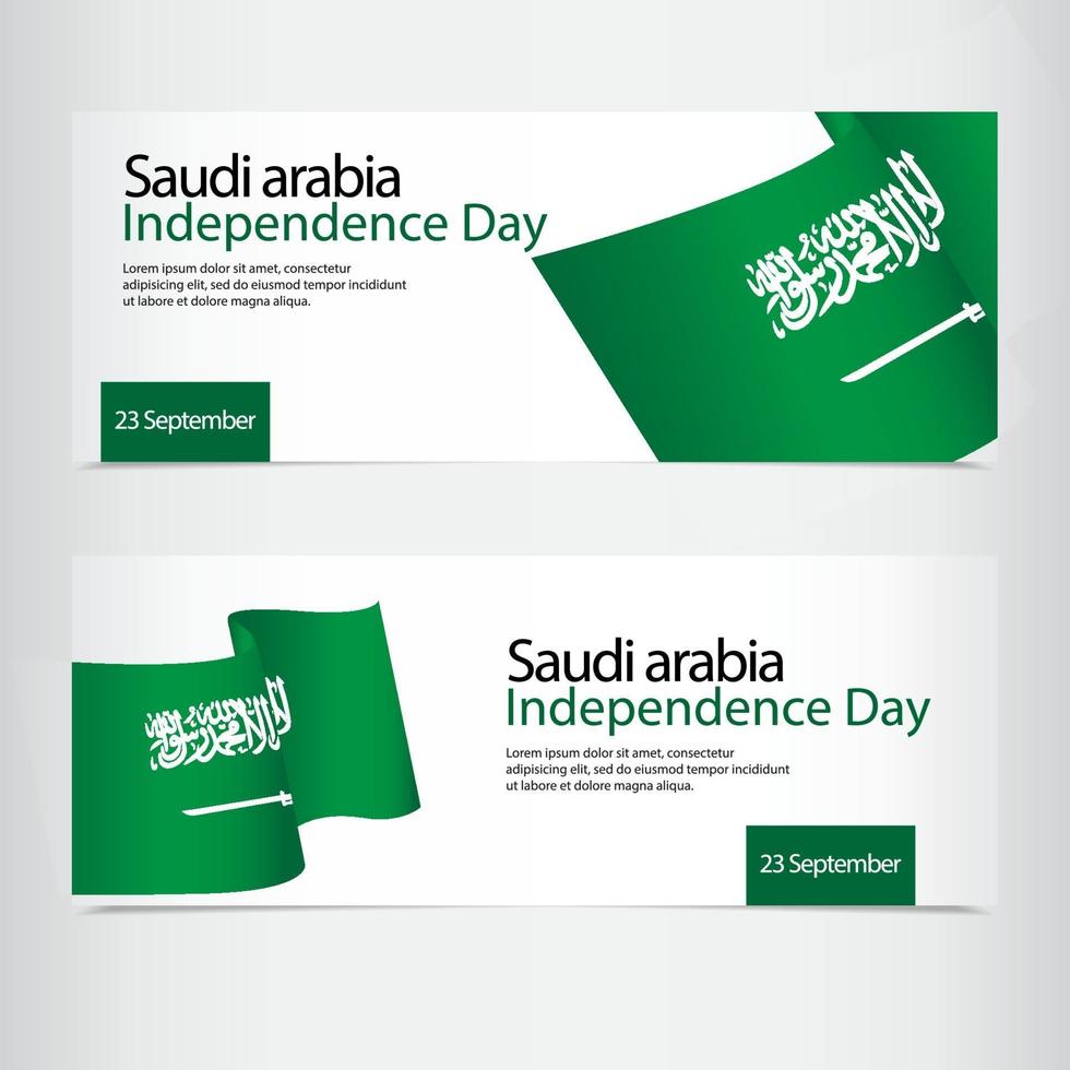 Saudi Arabia Independence Day Vector Template Design Illustration