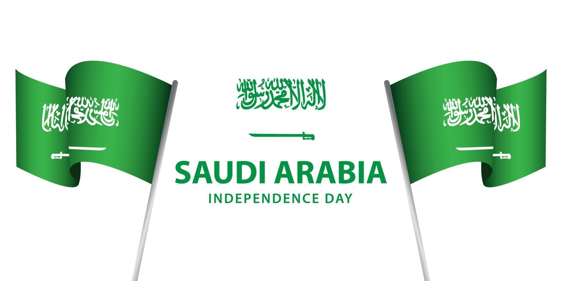 Saudi Arabia Independence Day Vector Template Design Illustration
