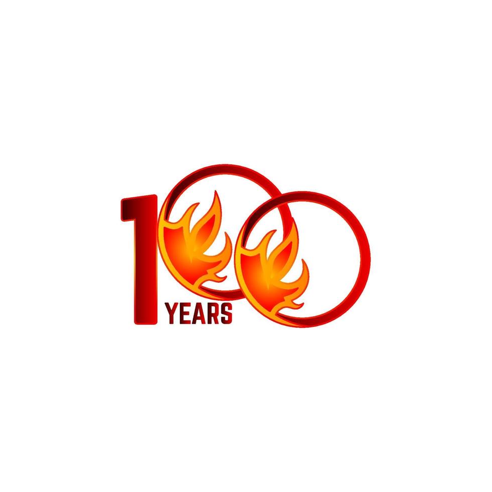 100 Years Anniversary Celebration Vector Template Design Illustration