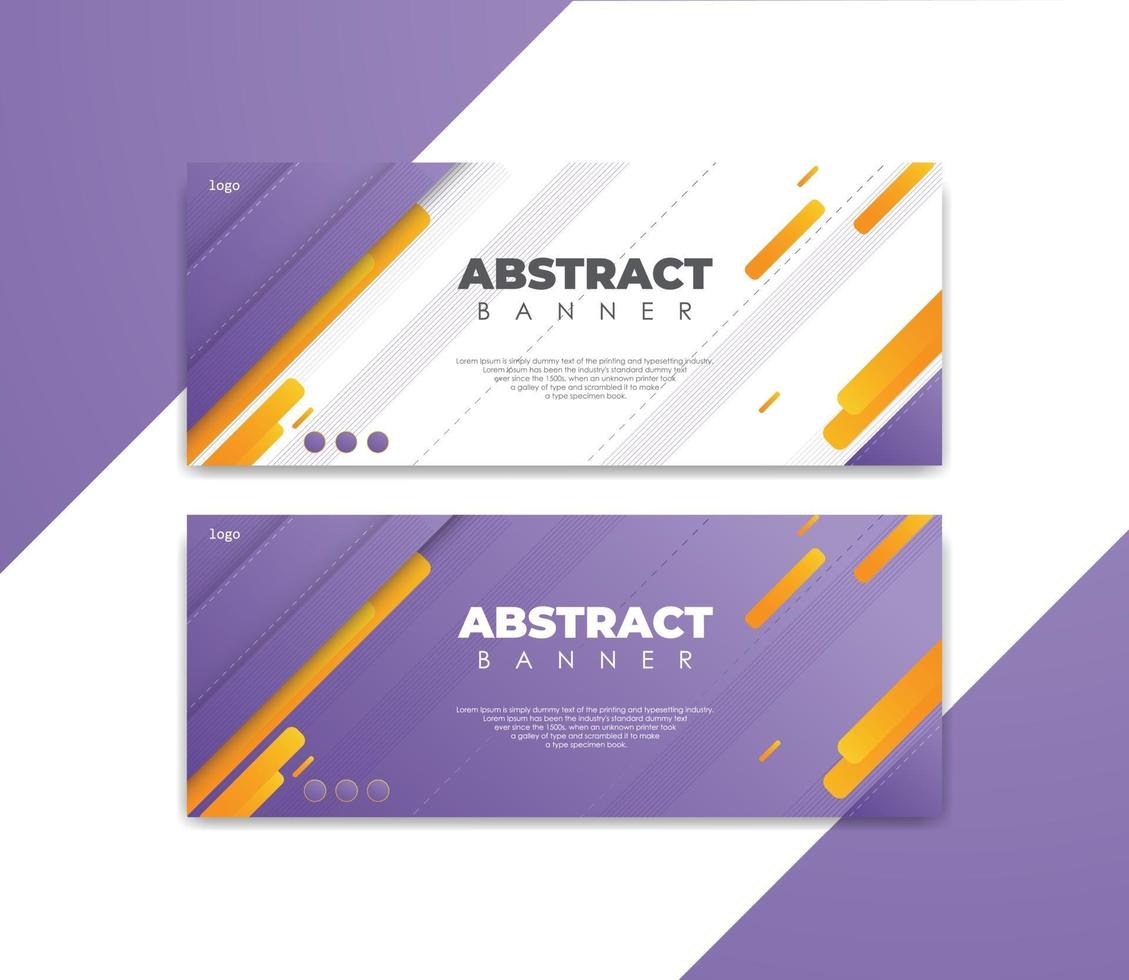 Abstract banner modern design for business vector