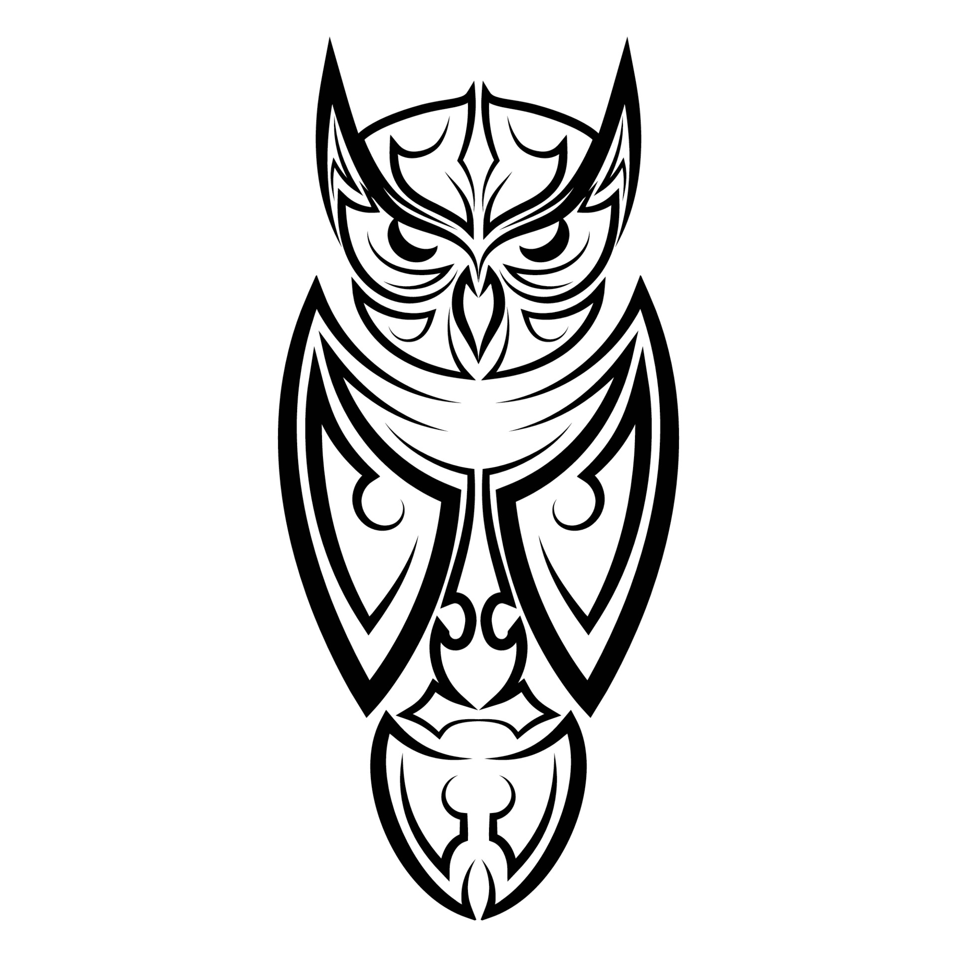 Black and white line art of owl Good use for symbol mascot icon avatar  tattoo T Shirt design logo or any design you want Stock Vector Image  Art   Alamy