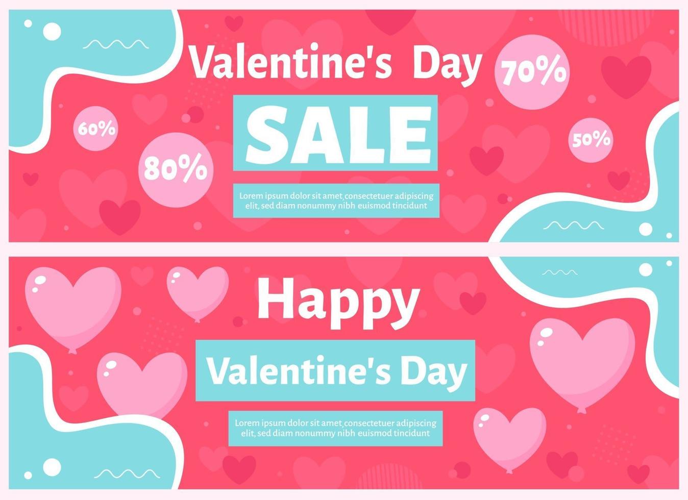 Valentine's Day sale. Vector illustration