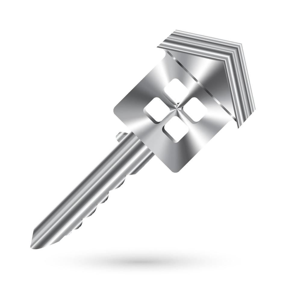 real steel house key vector
