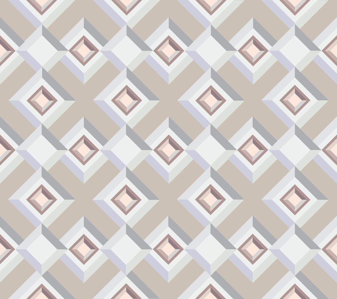 Abstract geometric tile pattern. Seamless backdrop with square ornament in geometric style of 1930s vector
