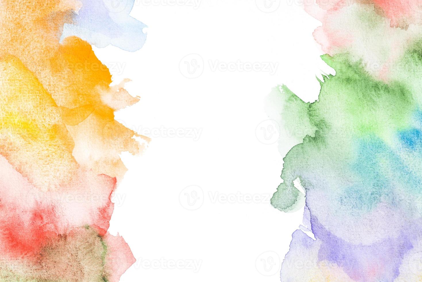Watercolor backdrop with colorful blobs photo