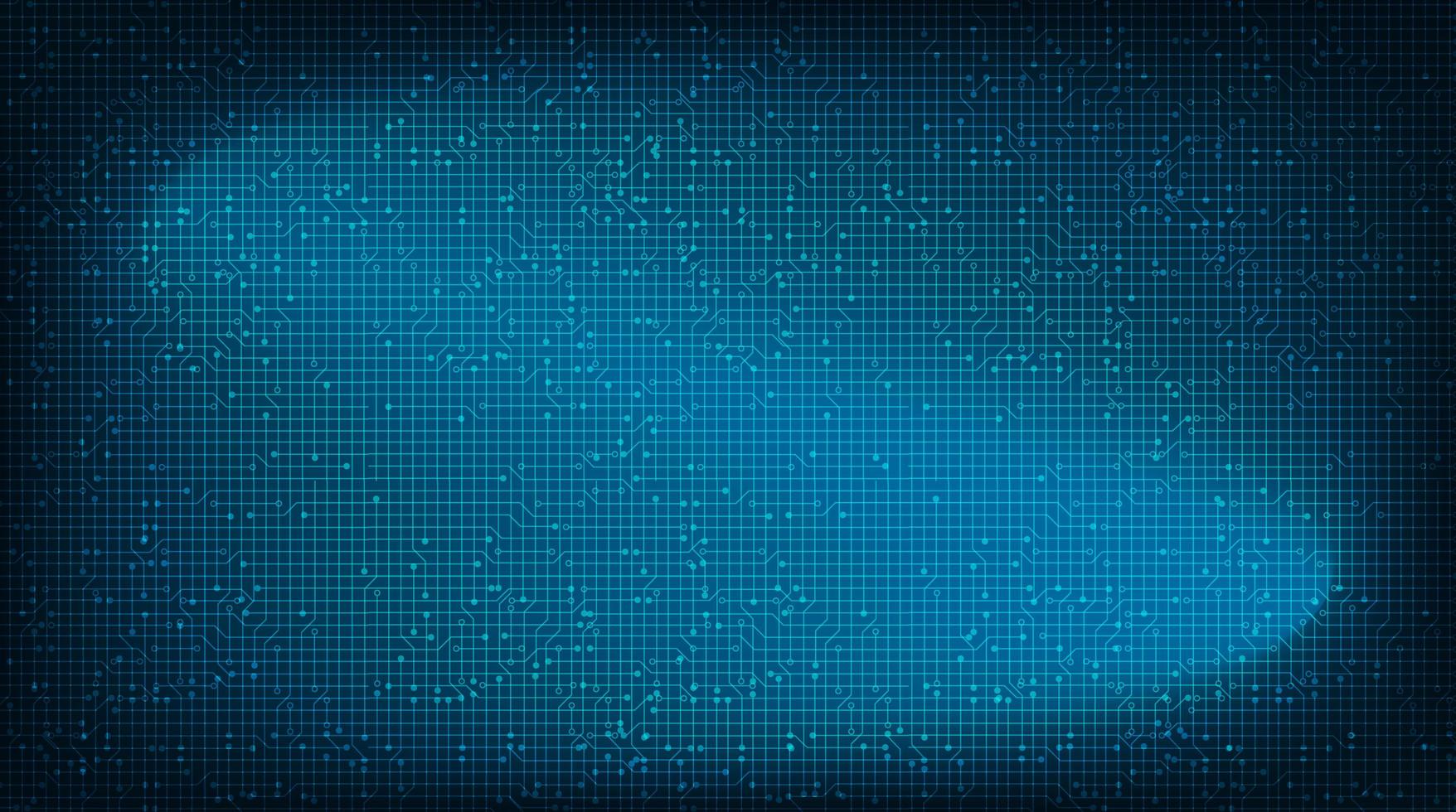 Light Blue Circuit Microchip Technology on Future Background vector