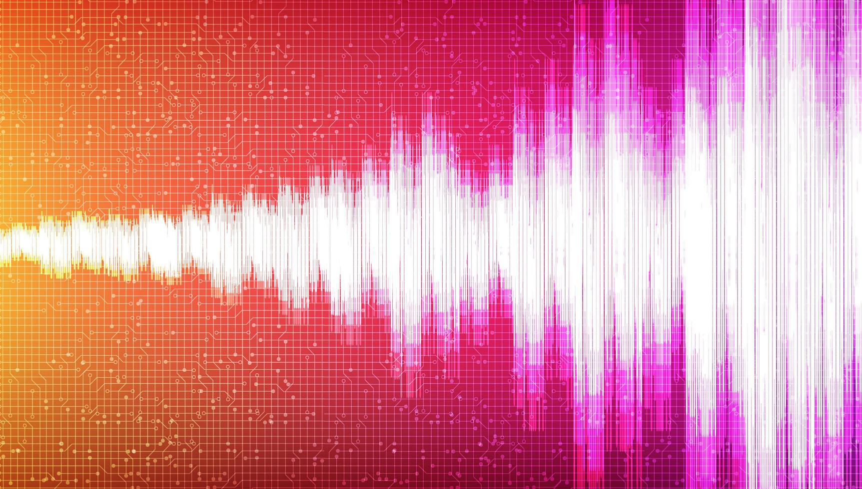 Colorful Digital Sound Wave Background vector