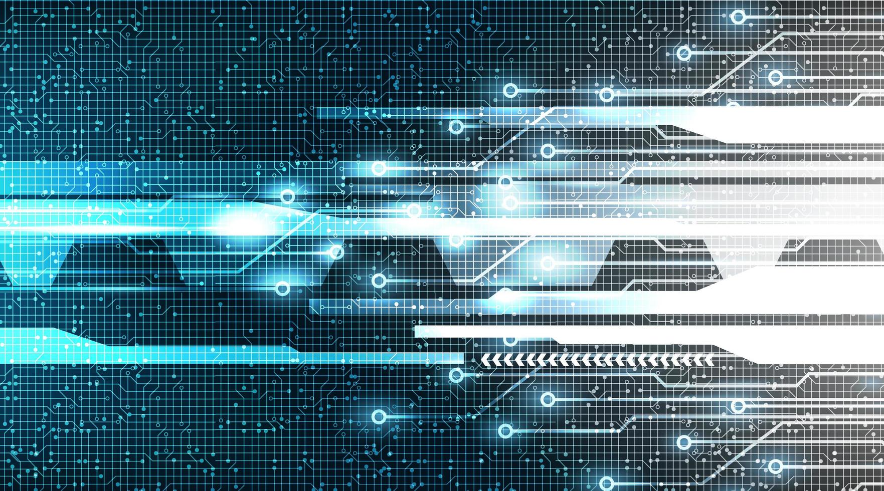 Digital Cyber Line on technology background vector