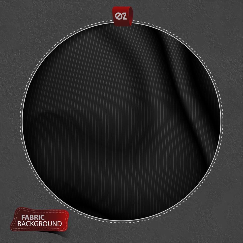 black fabric clothes smooth background vector