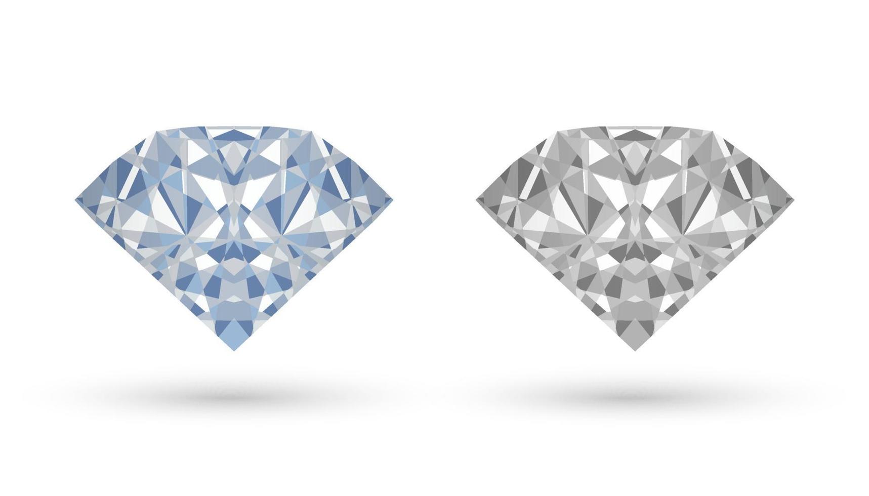 real diamond vector on a white background