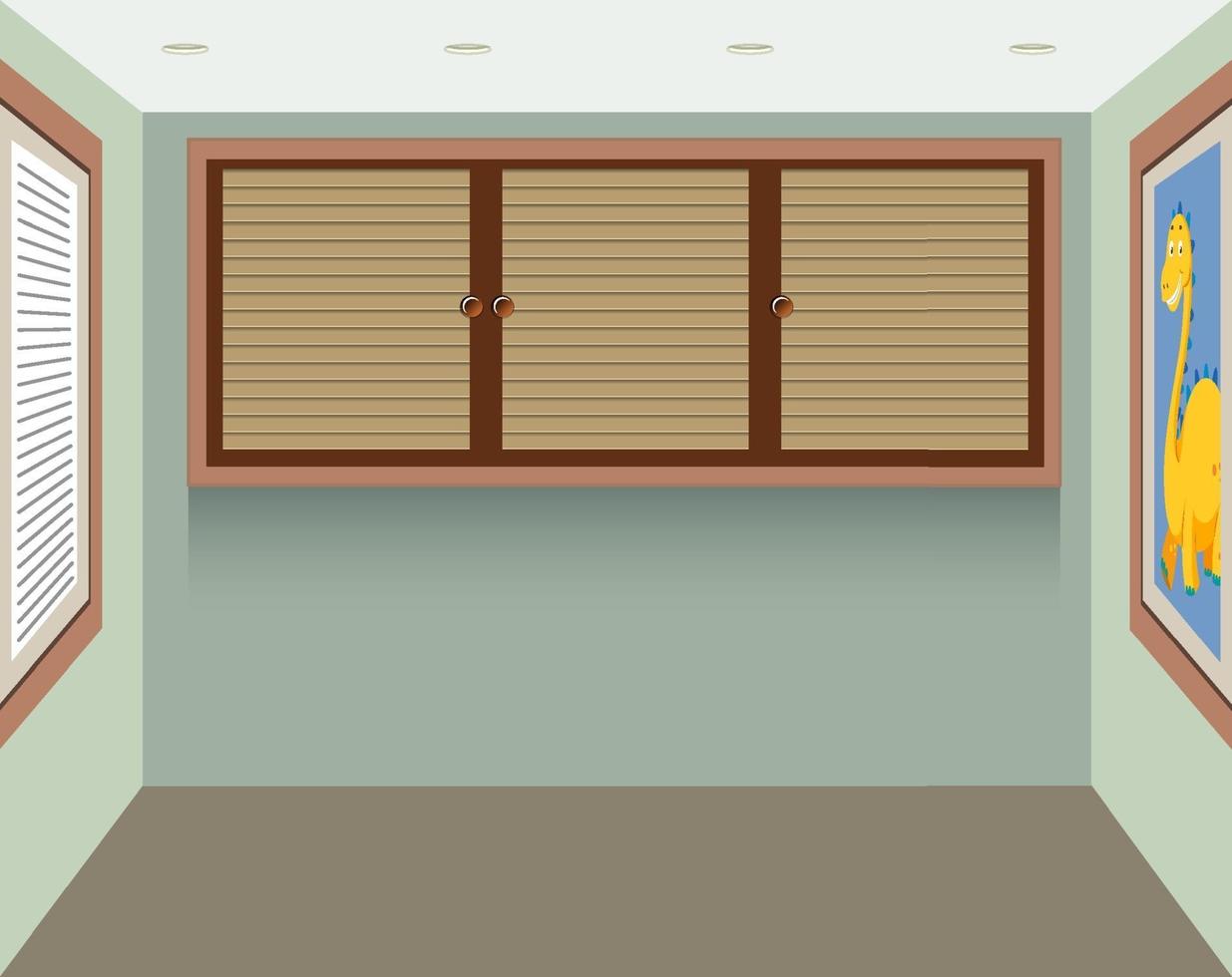 A small square room background vector