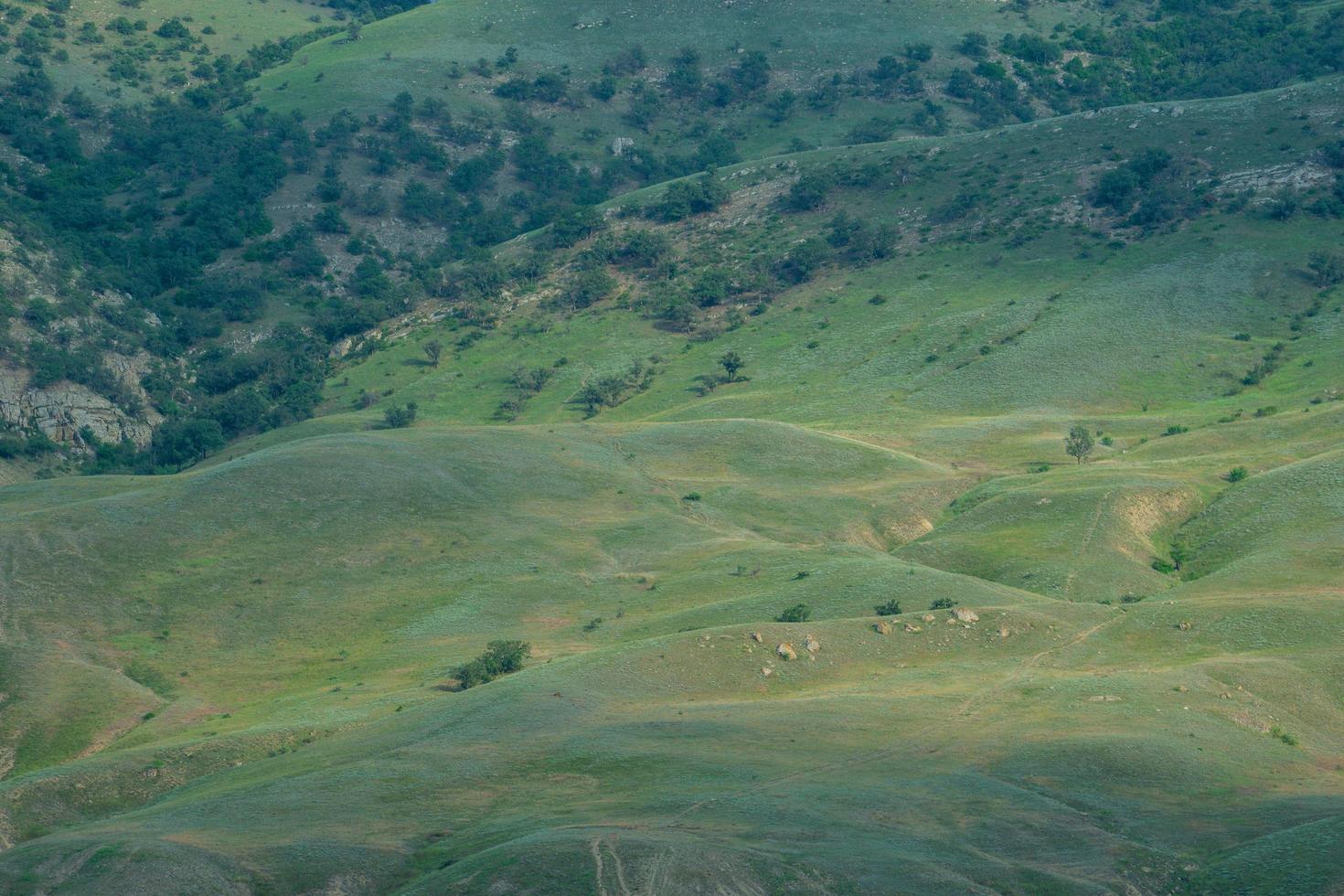 Natural landscape with views of the mountainside photo