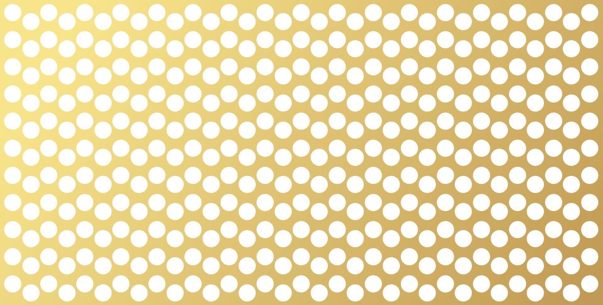 Gold polka dots pattern, colorful background - vector abstract background