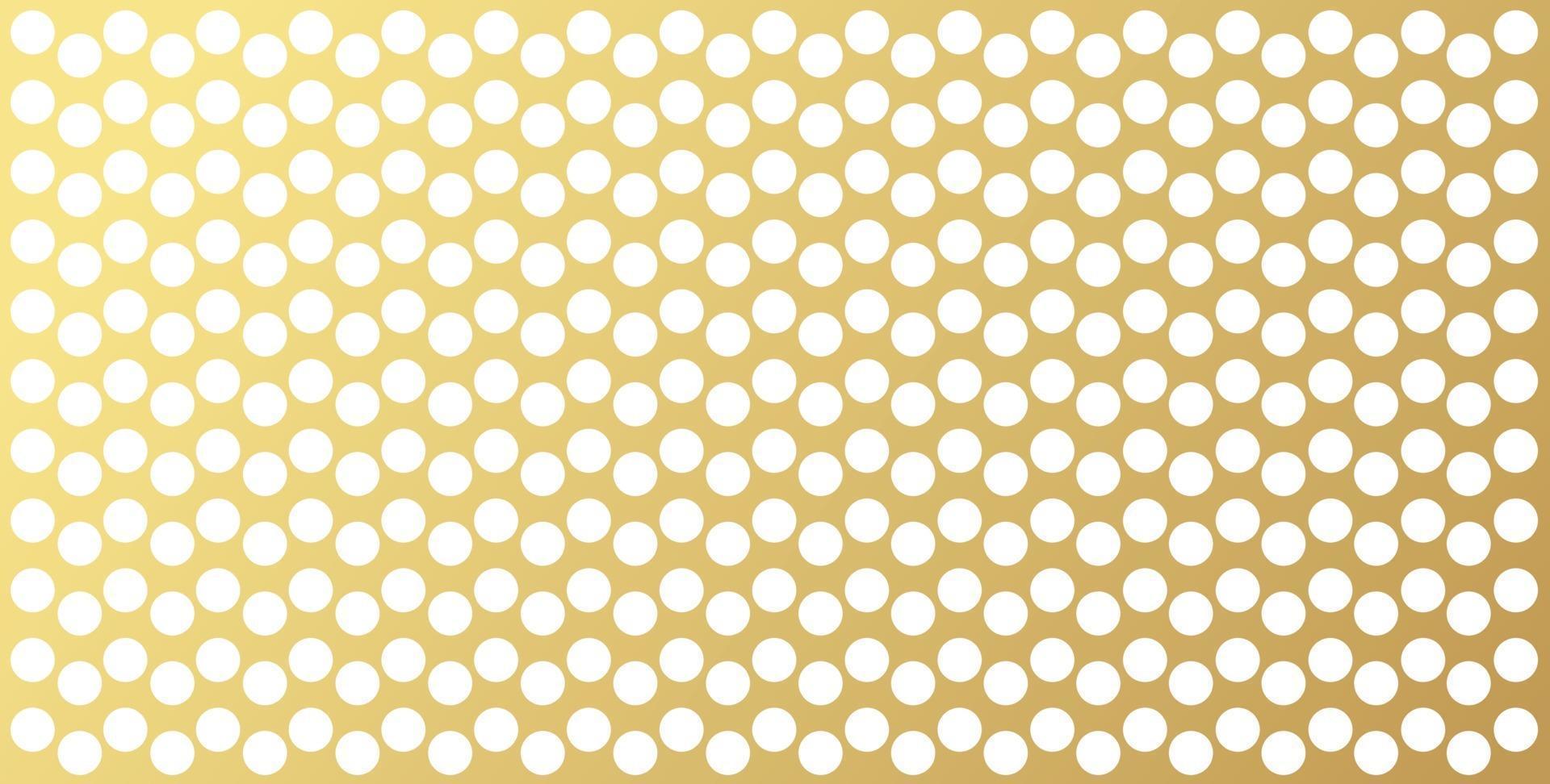 Gold polka dots pattern, colorful background - vector abstract background